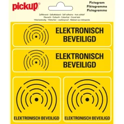 Pickup Pictogram Vinyl 15x15cm 4 op 1 Electronisch beveiligd