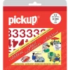 Pickup plakcijfers 0-9 Helvetica rood 20 mm