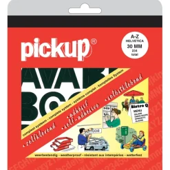 Pickup plakletter A-Z zwart 30 mm