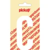 Pickup plakletter C wit mat 90 mm