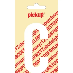 Pickup plakletter C wit mat 90 mm