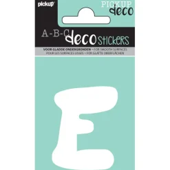 Pickup plakletter E Emma wit 70 mm