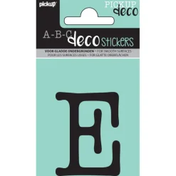 Pickup plakletter E Maud zwart 60 mm