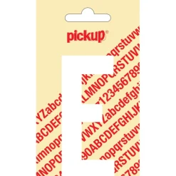 Pickup plakletter E wit mat 90 mm