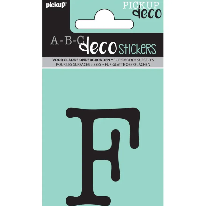 Pickup plakletter F Maud zwart 60 mm