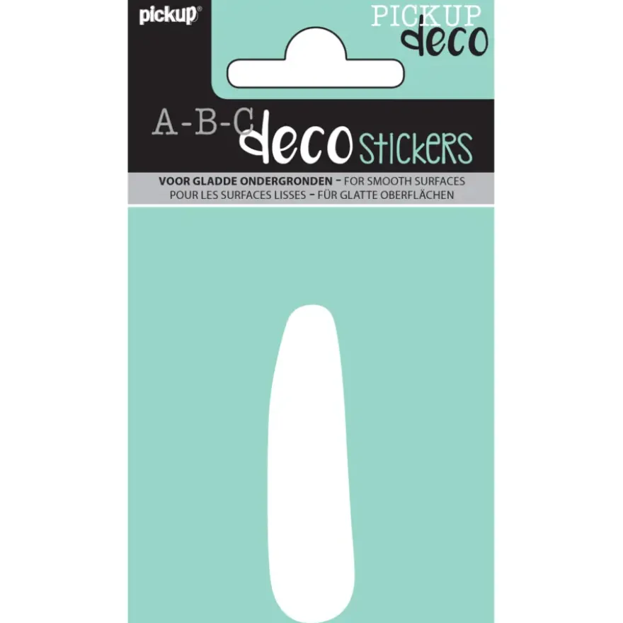 Pickup plakletter I Emma wit 70 mm