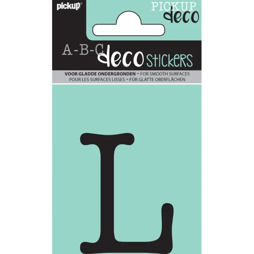 Pickup plakletter L Maud zwart 60 mm