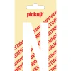 Pickup plakletter N wit mat 90 mm