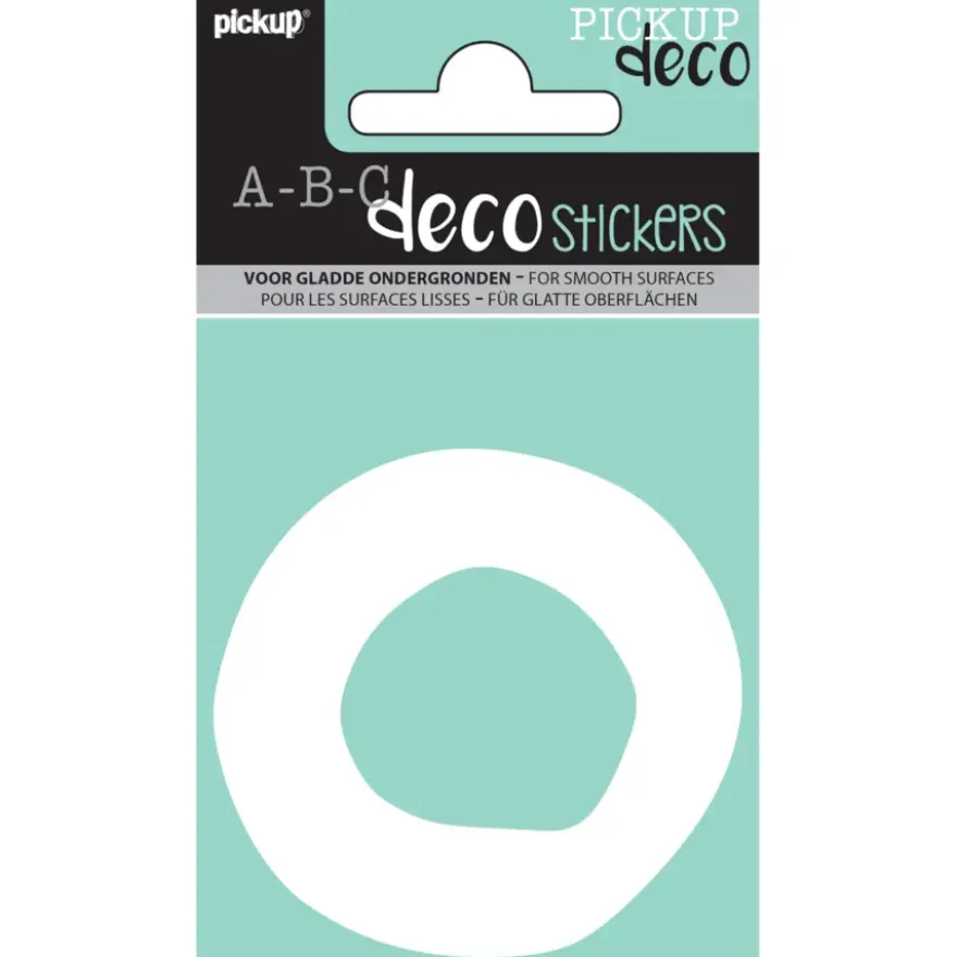 Pickup plakletter O Emma wit 70 mm