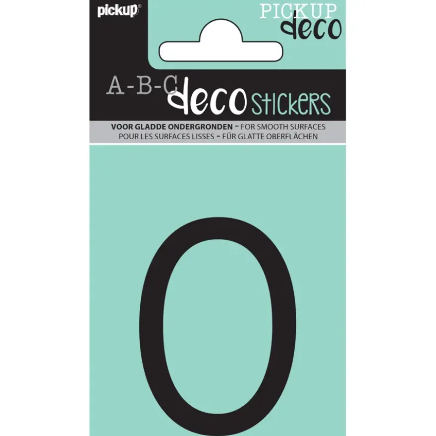 Pickup plakletter O Maud zwart 60 mm