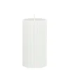 Pilaar kaars paraffine wit - h13xd7cm