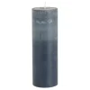 Pilaar kaars stearine blauw- h20xd6,8cm
