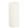 Pilaar kaars stearine wit - h15xd6,8cm