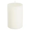 Pilaar kaars stearine wit - h10xd6,8cm