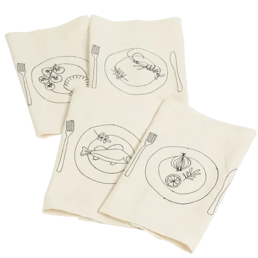 Placemat beige 4 stuks - l48xb33cm