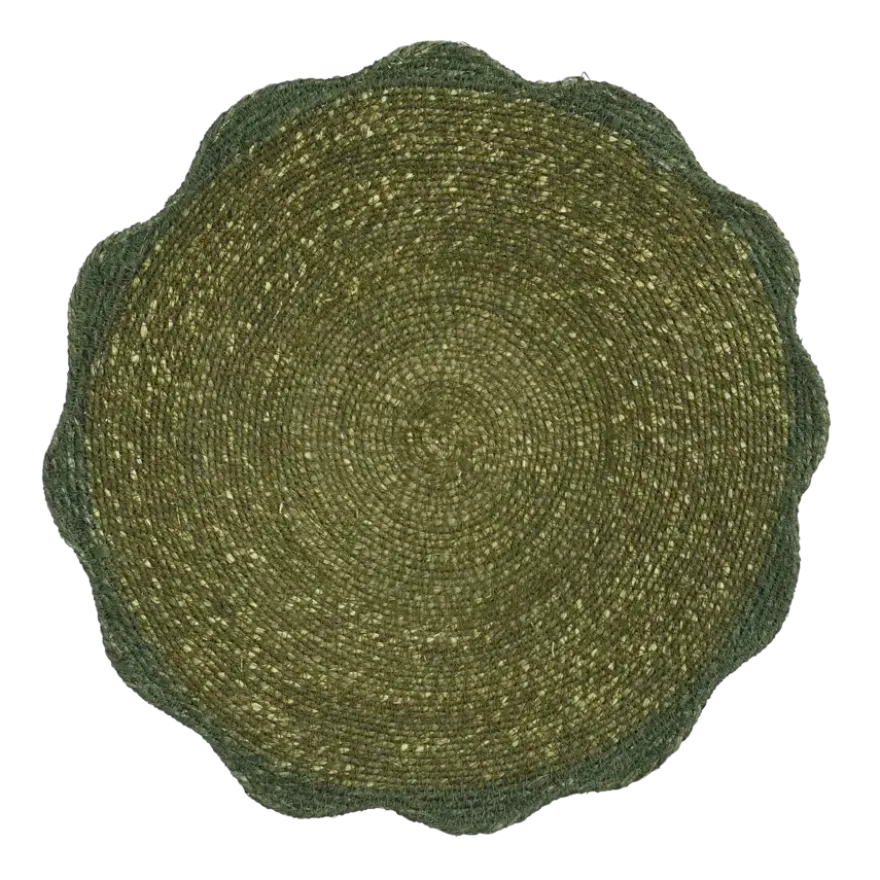 Placemat zeegras groen - d38cm