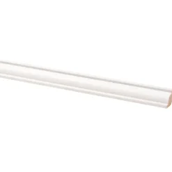 Plafondlijst grenen wit gegrond 16x16 mm lengte 270 cm