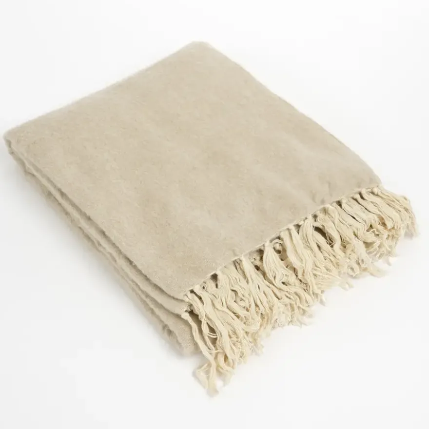 Plaid beige - l180xb130cm
