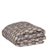 Plaid bloemen donker bruin - l180xb130cm