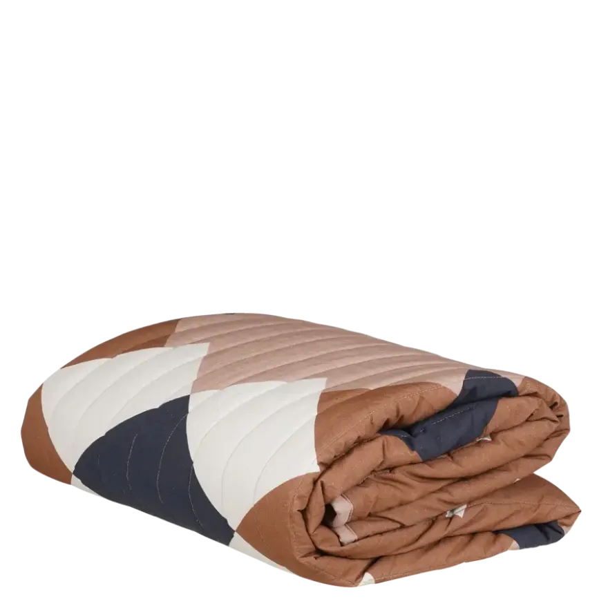 Plaid bruin folklore - l180xb130cm