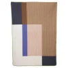 Plaid donker bruin patchwork - l180xb130cm