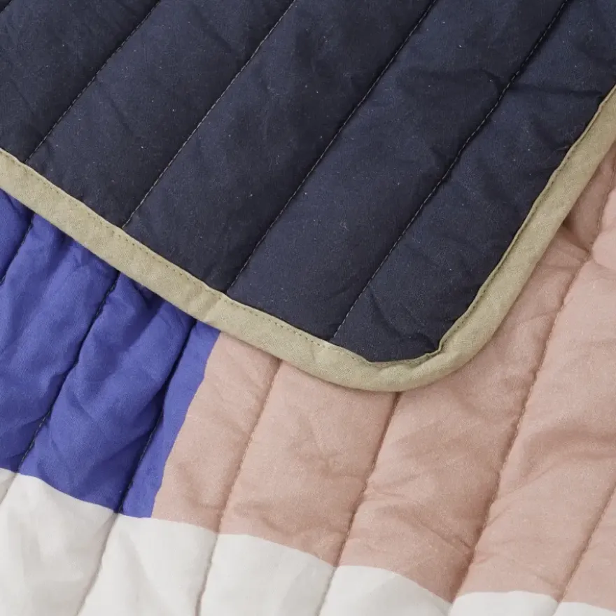 Plaid donker bruin patchwork - l180xb130cm