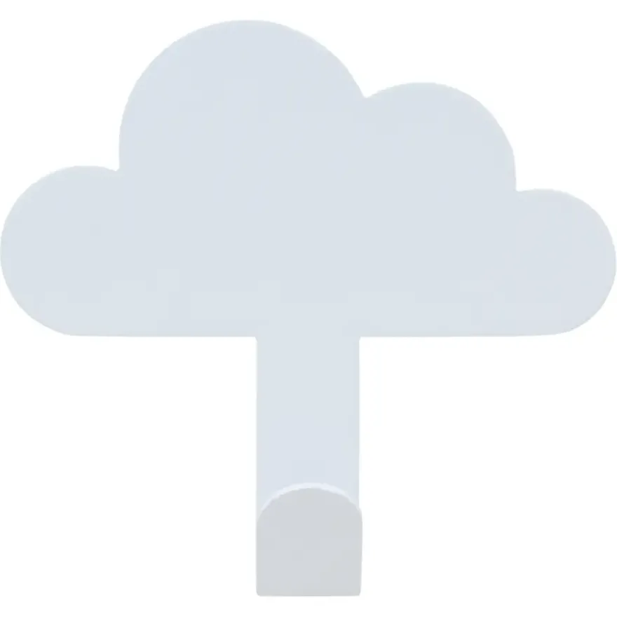 Plakhaak enkel Cloudy wit ijzer