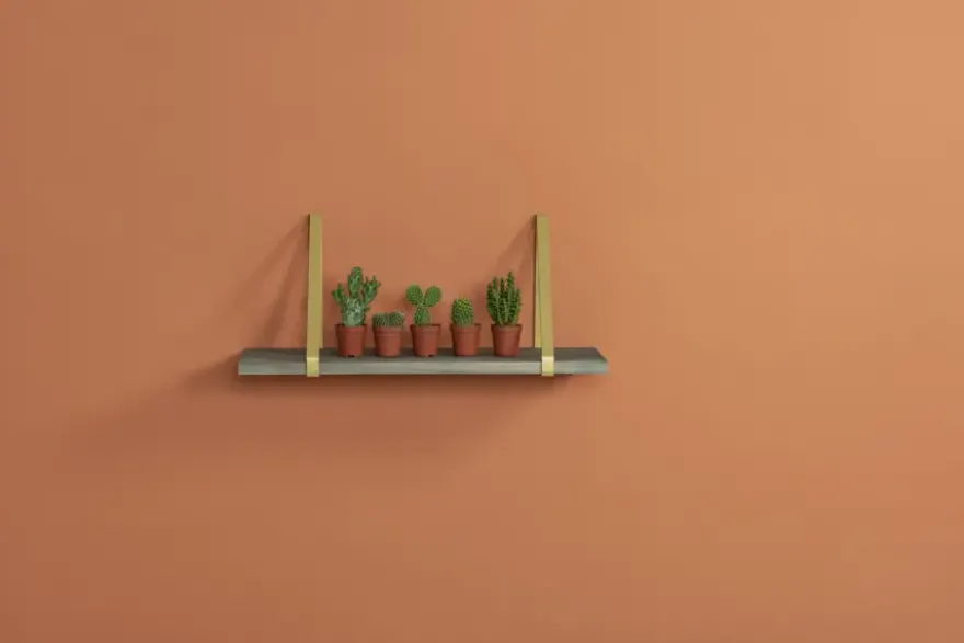 Plankdrager messing metaal 2 stuks