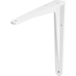 Plankdrager model 13 wit aluminium 17,5x20 cm