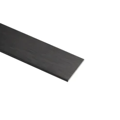 Plat profiel aluminium mat zwart 20x2x1000mm