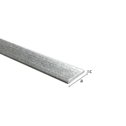 Plat profiel staal gegalvaniseerd 35x1.5x2000mm