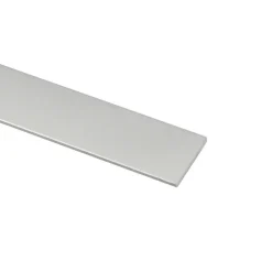 Plat profiel zilver aluminium 20x2x2000 mm