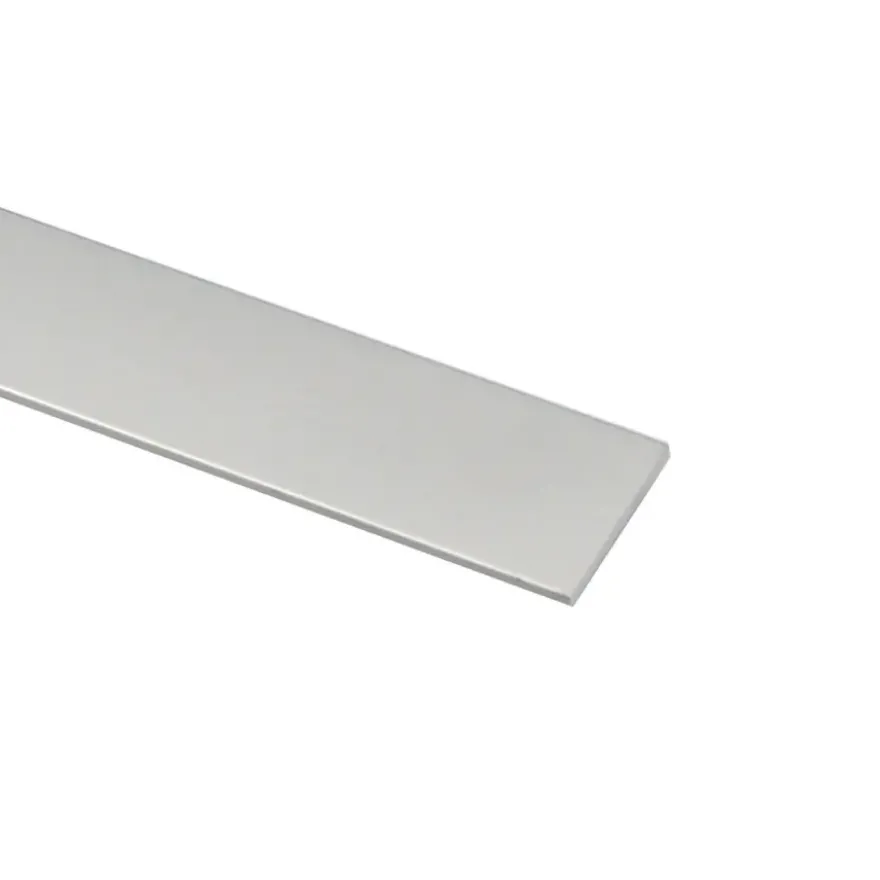 Plat profiel zilver aluminium 20x2x2000 mm