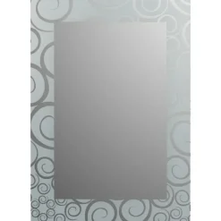 Plieger Art-line spiegel met kader - spiralen - 70 x 50 cm
