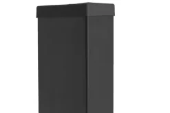 Profielpaal rechthoek zwart 6 x 12 cm, lengte 260 cm