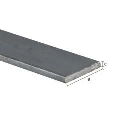 Profiel plat staal 25x5x2000mm