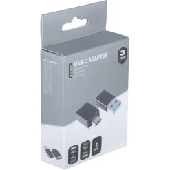 Q-Link adapter 1x USB-C/A en 1x USB-A/C zwart