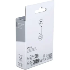 Q-Link adapter 1x USB-C/A en 1x USB-A/C zwart