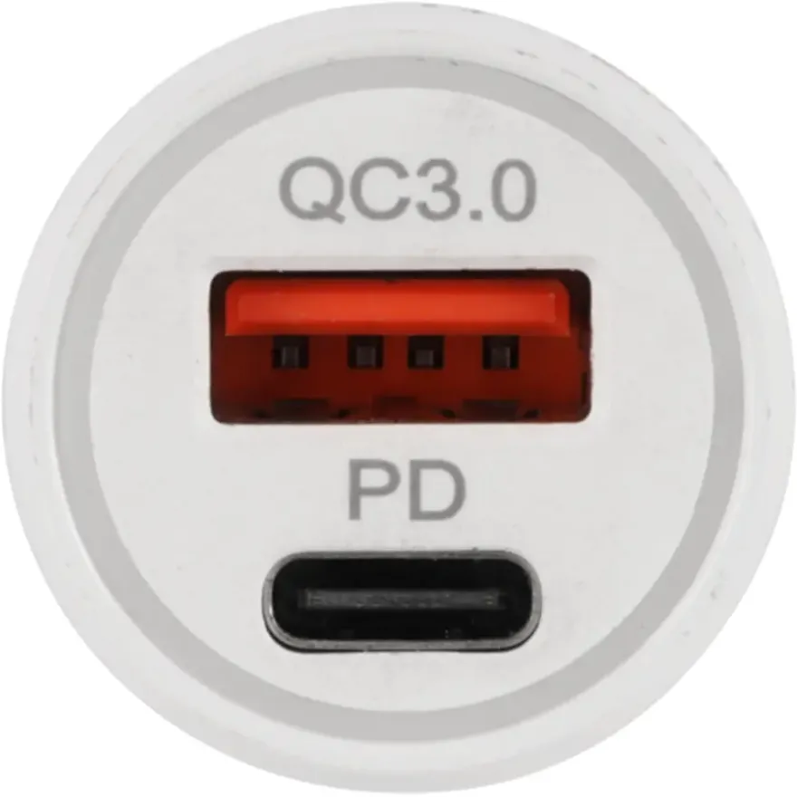 Q-Link autolader QC+PD 20W wit