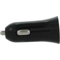 Q-Link Autolader 12V met 2 USB-A zwart