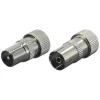 Q-Link coac stekker metaal recht male/female