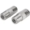 Q-Link coax adapter 1 male/FCON 1 female/FCON buitendraad