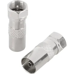 Q-Link coax adapter 1 male/FCON 1 female/FCON binnendraad