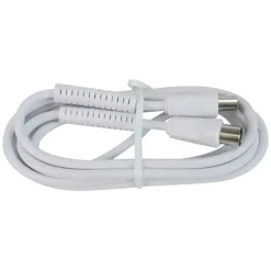 Q-Link coax kabel 3CV2 HF stekker 1 meter rechtwit