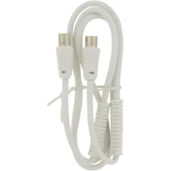 Q-Link coax kabel 3CV2 HF stekker 1 meter rechtwit