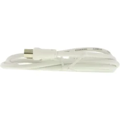 Q-Link coax kabel 3CV2 HF stekker 1 meter rechtwit