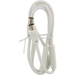 Q-Link coax kabel 3CV2 HF stekker 1 meter rechtwit