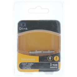 Q-Link coax kabel F-koppelstuk 2 stuks