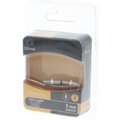 Q-Link coax kabel F-koppelstuk 2 stuks