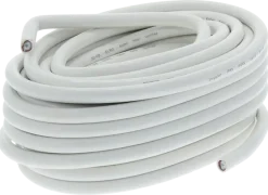 Q-Link coax kabel 20 meter wit kabelkeur